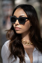 تحميل الصورة إلى عارض المعرض، Sefsan Crimpy dolphin grey smoke sunglasses with durable frame, UV-protected lenses, unisex contemporary design, and comfortable fit model side view 

