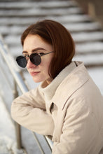 تحميل الصورة إلى عارض المعرض، Stylish Sefsan Matt Gun/Smoke sunglasses with matte frame, smoke lenses, and versatile unisex design for daily wear
