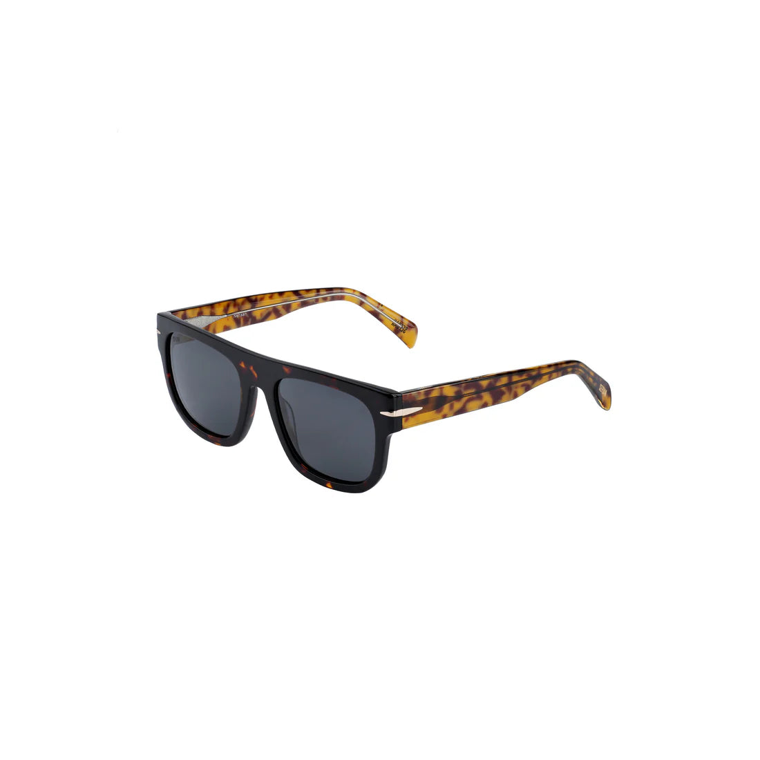 Sefsan Nehsan bold square-frame sunglasses with UV-protected smoke lenses and lightweight unisex fashion-forward design side view 