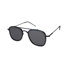 Load image into Gallery viewer, Sefsan Pukka sunglasses with metal alloy frame, smoke lenses, lightweight unisex design, and stylish modern look side view 

