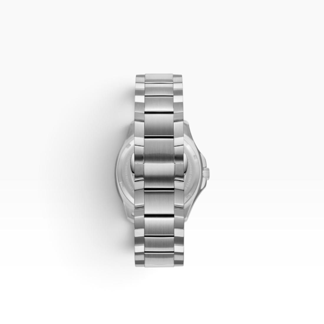 SUL EXTRAS Beverly Hills Polo Club men's watch showing the brushed stainless steel bracelet and hidden clasp back view.