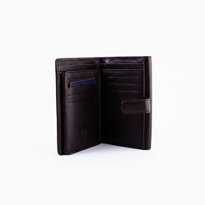 SUL EXTRAS Nuvola Pelle Byron brown Nappa leather wallet open to show card slots and interior compartments