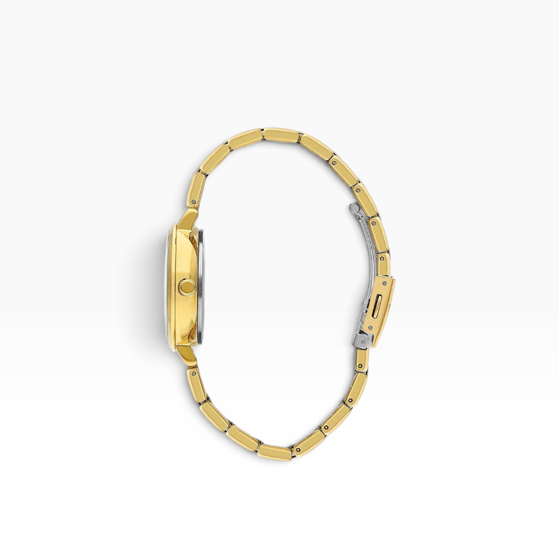 SUL EXTRAS Lee Cooper London women's watch in all-gold stainless steel with a 32mm case and three-link bracelet side view
