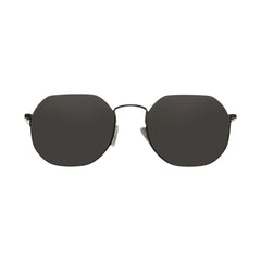 SUL EXTRAS Parade sunglasses featuring an oversized geometric round frame in black with dark UV protection lenses.