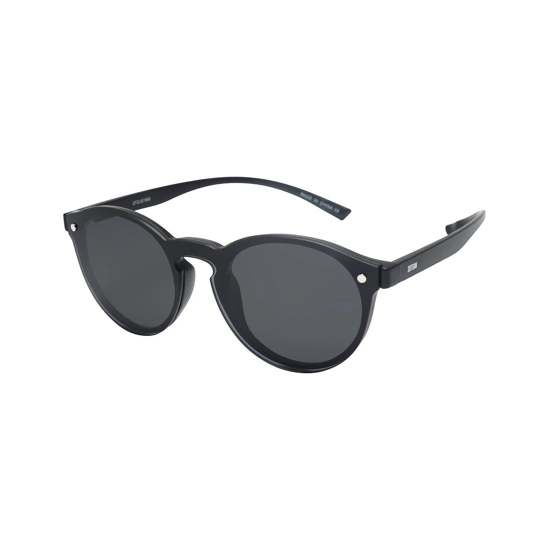 SUL EXTRAS SEFSAN aviation sunglasses with black frames and dark polarized lenses for UV protection