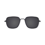 SUL EXTRAS Spark polarized sunglasses with black square frames and dark impact-resistant lenses