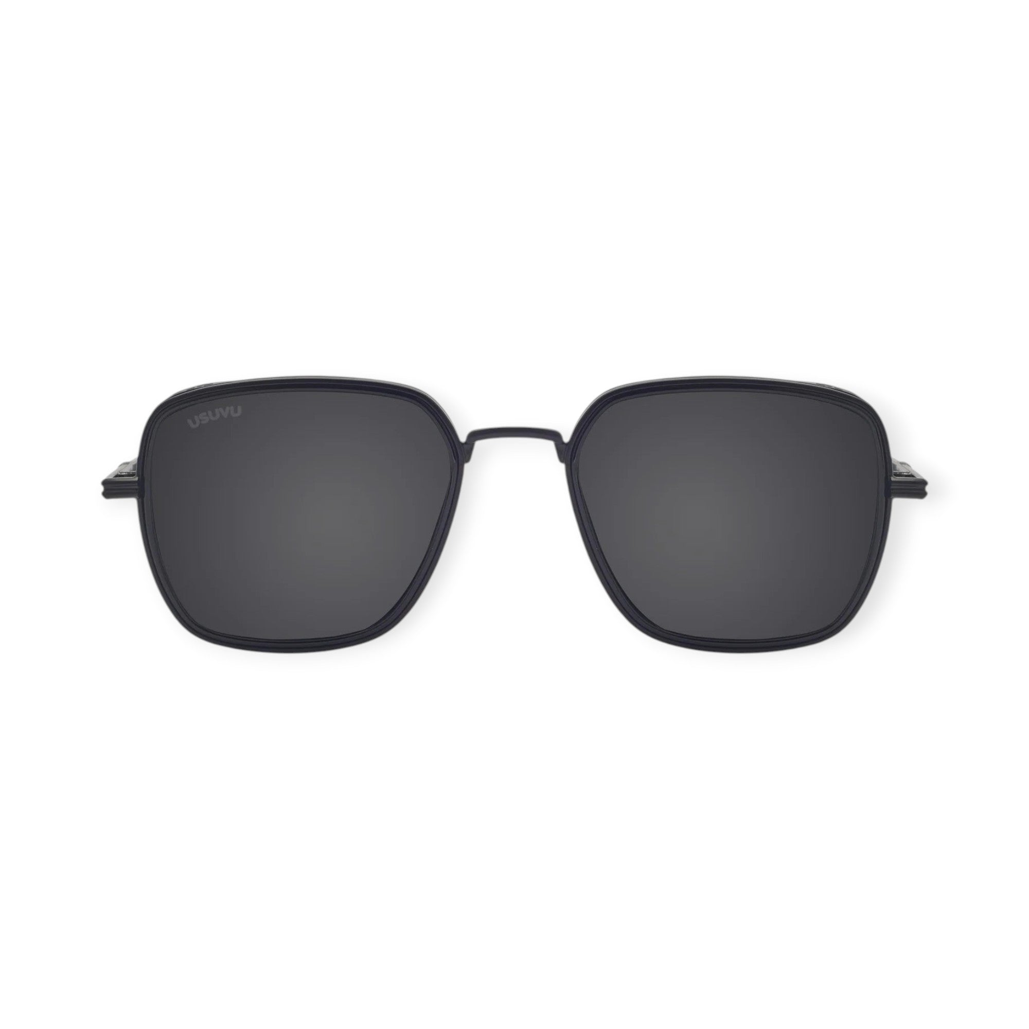 SUL EXTRAS Spark polarized sunglasses with black square frames and dark impact-resistant lenses