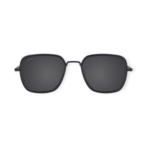 SUL EXTRAS Spark polarized sunglasses with black square frames and dark impact-resistant lenses