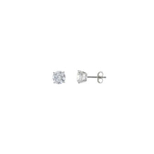 تحميل الصورة إلى عارض المعرض، EARRING SILVER 925 RHODIUM CZ WHITE CIRCULAR
