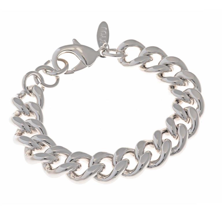 BRACELET HIGH BIJOU METAL PLATED RHODIUM BARBADA